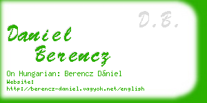 daniel berencz business card